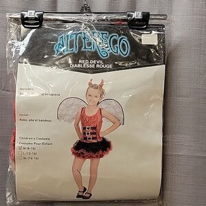 Alterego child's Red Devil Halloween Costume (sz M 8-10)